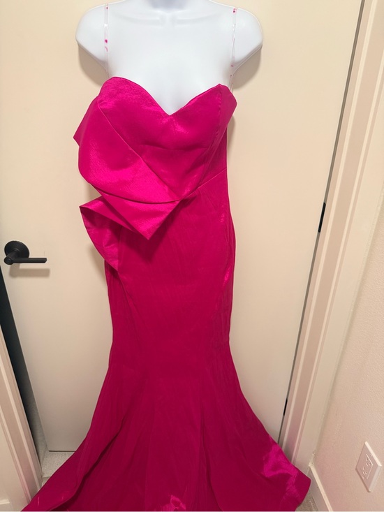 Fashion Nova Dresses & Skirts - Strapless fuchsia Mermaid Gown